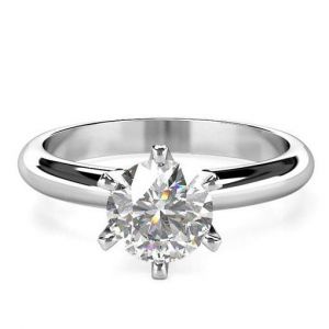 Женское помолвочное кольцо с бриллиантом  0.46 карат