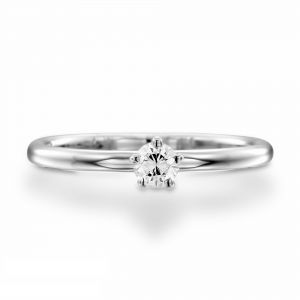 Классическое помолвочное кольцо с бриллиантом 0.4 карат