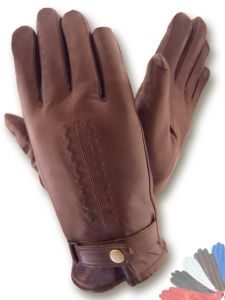 Мужские зимние кожаные перчатки