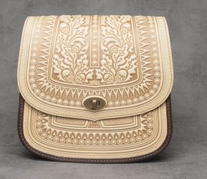  Leather satchel bag