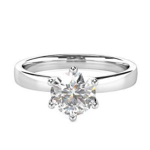Помолвочное кольцо с бриллиантом  1  карат