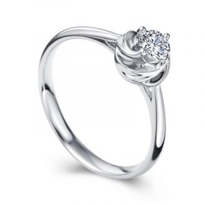 Кольцо с бриллиантом помолвочное 0,2 карат