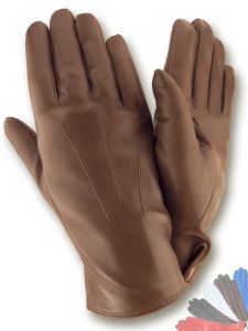 Коричневые мужские перчатки