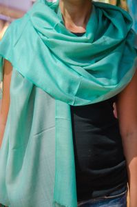 Turquoise wrap scarf