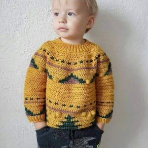 Детский зимний свитер для мальчика