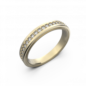 Женское обручальное кольцо из желтого золота 0,164 карат
