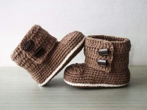 Детские пинетки-ботиночки "Шоко-лапки"