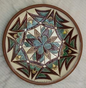 Керамическая декоративная тарелка "Галичина"