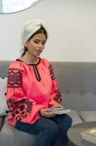 Украинская женская вышиванка "Сокальская вышивка"