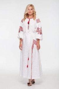 Украинское вышитое платье "Цветущий сад"