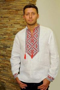 Украинская вышитая рубашка для мужчины "Оберег"