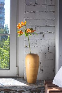 Резная деревянная ваза рустик