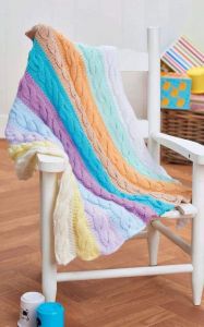 Вязаное детское одеяло
