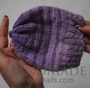 Детская шапочка "Фиолетовые полоски"
