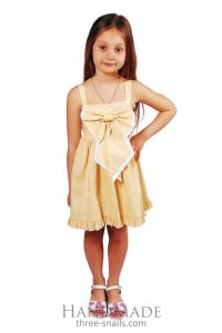 Детское платье "Желтая мечта"