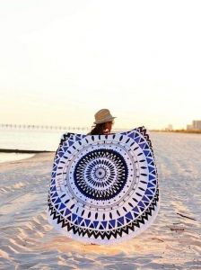 Круглый пляжный коврик