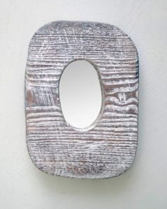 Rustic wooden mirror