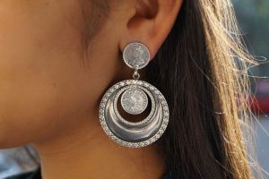 Tribal hoop earrings