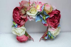 Ободки с цветами ручной работы "Романтическое свидание"