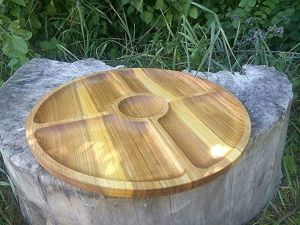 Деревянная тарелка "Приятного аппетита"