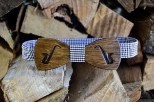 Деревянная бабочка-галстук "Хипстер"